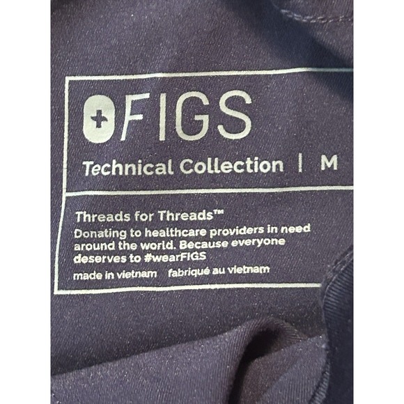 FIGS Pants Women's Medium Blue Scrubs Jogger Technical Uniform Drawstring - Picture 8 of 14